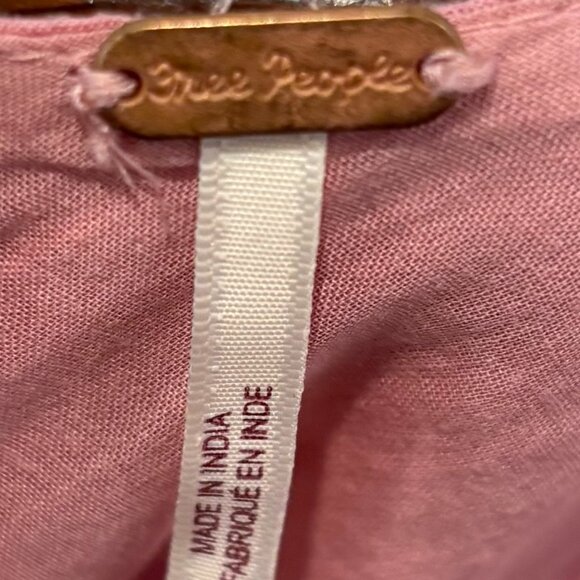 Free People Delightful Clip Dot Mini Dress -  Pink - Size 0 - Picture 6 of 8